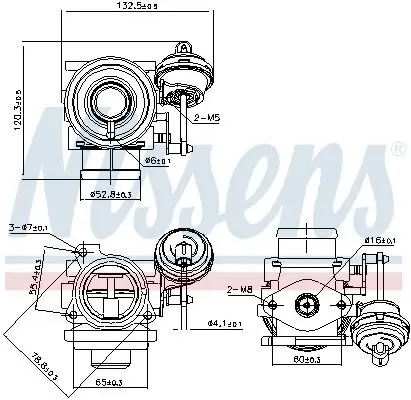 AGR-Ventil NISSENS 98225 Bild AGR-Ventil NISSENS 98225
