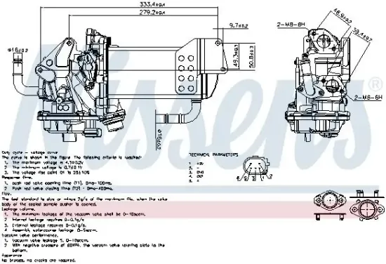 AGR-Ventil NISSENS 98230 Bild AGR-Ventil NISSENS 98230