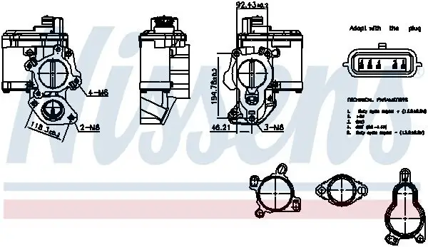 AGR-Ventil NISSENS 98265