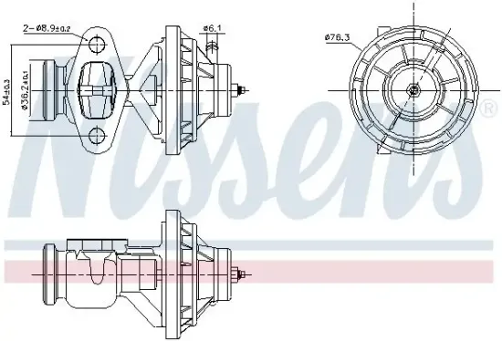 AGR-Ventil NISSENS 98342 Bild AGR-Ventil NISSENS 98342