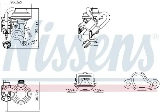 AGR-Ventil NISSENS 98344 Bild AGR-Ventil NISSENS 98344