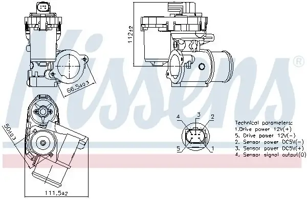 AGR-Ventil NISSENS 98347