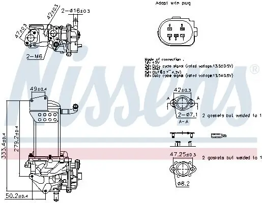 AGR-Ventil NISSENS 98359