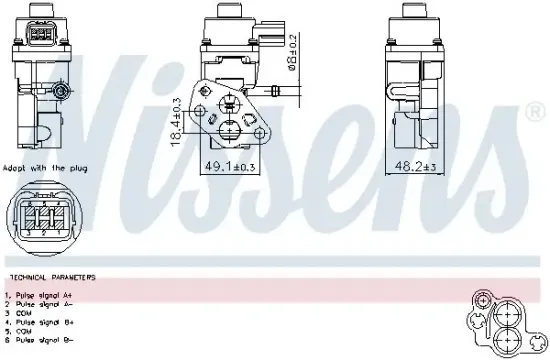 AGR-Ventil NISSENS 98365 Bild AGR-Ventil NISSENS 98365