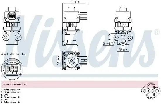 AGR-Ventil NISSENS 98368 Bild AGR-Ventil NISSENS 98368