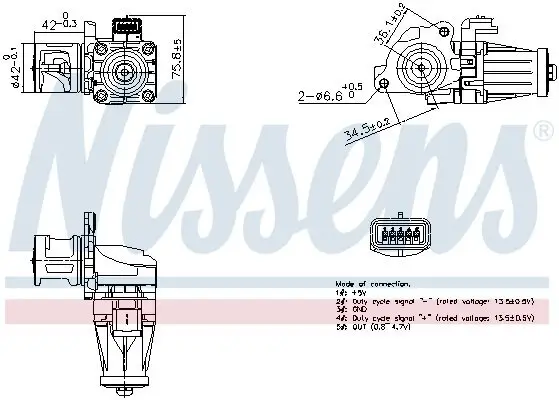 AGR-Ventil NISSENS 98376