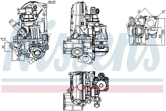 AGR-Modul NISSENS 98380 Bild AGR-Modul NISSENS 98380