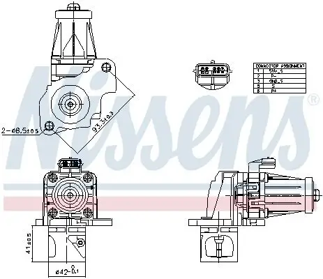 AGR-Ventil NISSENS 98405 Bild AGR-Ventil NISSENS 98405