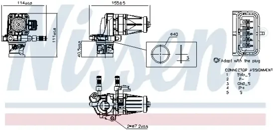 AGR-Ventil NISSENS 98407 Bild AGR-Ventil NISSENS 98407
