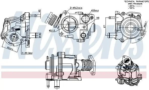 AGR-Ventil NISSENS 98424