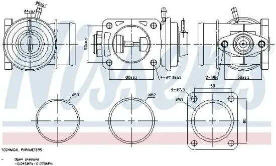 AGR-Ventil NISSENS 98469 Bild AGR-Ventil NISSENS 98469