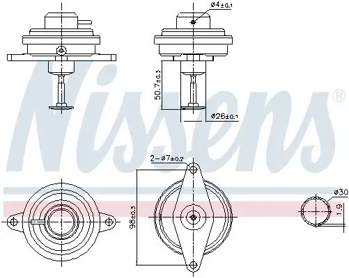 AGR-Ventil NISSENS 98470