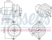 AGR-Ventil NISSENS 98472