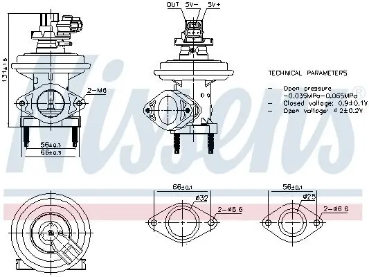 AGR-Ventil NISSENS 98480