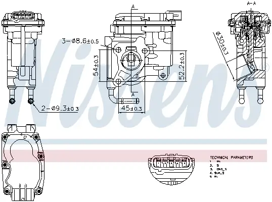 AGR-Ventil NISSENS 98507 Bild AGR-Ventil NISSENS 98507