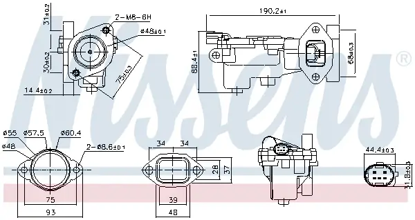 AGR-Ventil NISSENS 98519