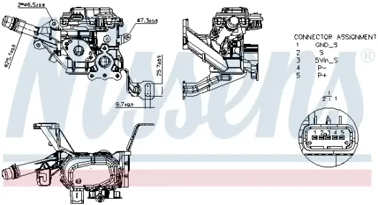AGR-Modul NISSENS 98534 Bild AGR-Modul NISSENS 98534