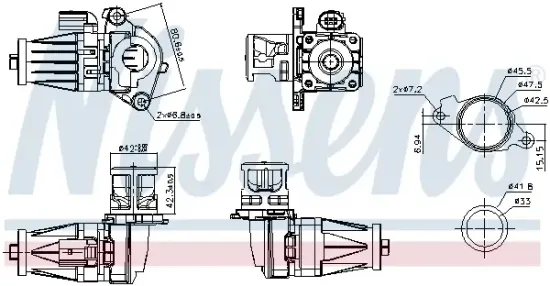 AGR-Ventil NISSENS 98541 Bild AGR-Ventil NISSENS 98541