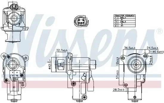 AGR-Ventil NISSENS 98552 Bild AGR-Ventil NISSENS 98552