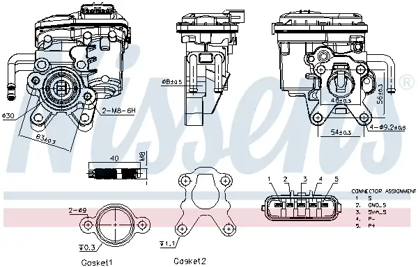AGR-Ventil NISSENS 98555