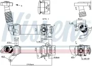 Kühler, Abgasrückführung NISSENS 989281