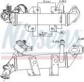 Kühler, Abgasrückführung NISSENS 989287