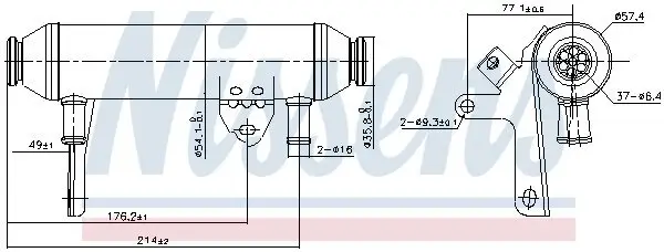 Kühler, Abgasrückführung NISSENS 989292 Bild Kühler, Abgasrückführung NISSENS 989292