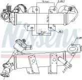 Kühler, Abgasrückführung NISSENS 989389