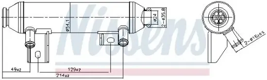 Kühler, Abgasrückführung NISSENS 989419 Bild Kühler, Abgasrückführung NISSENS 989419