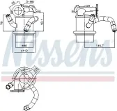 Kühler, Abgasrückführung NISSENS 989421