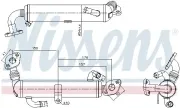 Kühler, Abgasrückführung NISSENS 989434