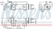 Kühler, Abgasrückführung NISSENS 989435