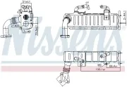 Kühler, Abgasrückführung NISSENS 989475