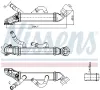 Kühler, Abgasrückführung NISSENS 989500 Bild Kühler, Abgasrückführung NISSENS 989500