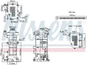 Kühler, Abgasrückführung NISSENS 989503