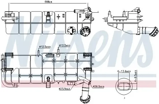 Ausgleichsbehälter, Kühlmittel NISSENS 996028 Bild Ausgleichsbehälter, Kühlmittel NISSENS 996028
