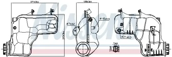 Ausgleichsbehälter, Kühlmittel NISSENS 996166 Bild Ausgleichsbehälter, Kühlmittel NISSENS 996166