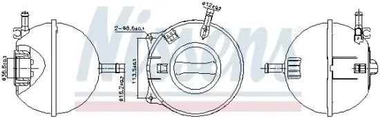 Ausgleichsbehälter, Kühlmittel NISSENS 996200 Bild Ausgleichsbehälter, Kühlmittel NISSENS 996200