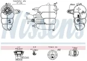 Ausgleichsbehälter, Kühlmittel NISSENS 996323