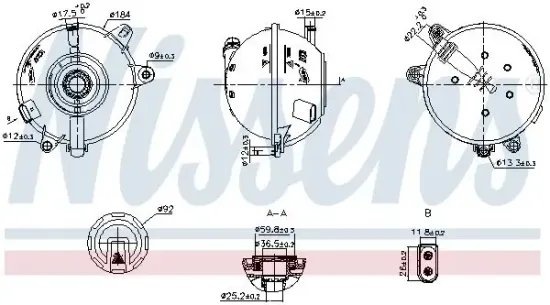 Ausgleichsbehälter, Kühlmittel NISSENS 996324 Bild Ausgleichsbehälter, Kühlmittel NISSENS 996324