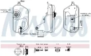 Ausgleichsbehälter, Kühlmittel NISSENS 996327
