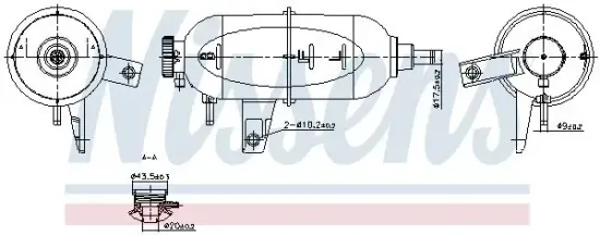 Ausgleichsbehälter, Kühlmittel NISSENS 996331 Bild Ausgleichsbehälter, Kühlmittel NISSENS 996331