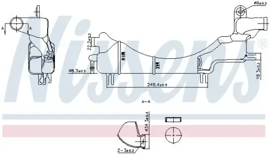 Ausgleichsbehälter, Kühlmittel NISSENS 996334 Bild Ausgleichsbehälter, Kühlmittel NISSENS 996334
