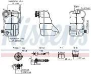 Ausgleichsbehälter, Kühlmittel NISSENS 996344