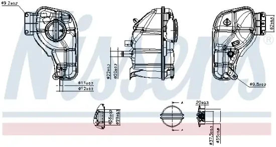 Ausgleichsbehälter, Kühlmittel NISSENS 996468 Bild Ausgleichsbehälter, Kühlmittel NISSENS 996468