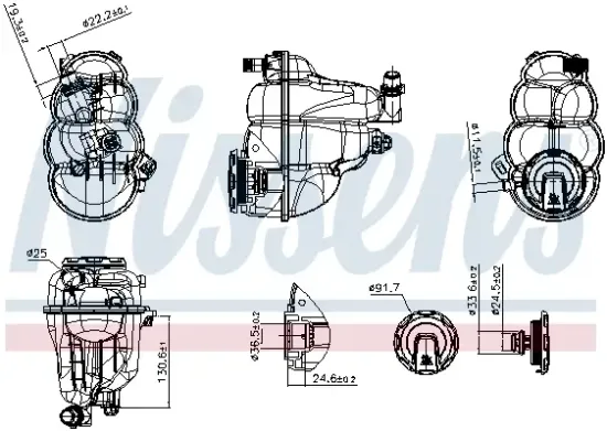Ausgleichsbehälter, Kühlmittel NISSENS 996469 Bild Ausgleichsbehälter, Kühlmittel NISSENS 996469