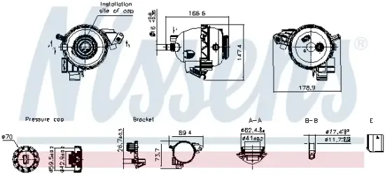 Ausgleichsbehälter, Kühlmittel NISSENS 996575 Bild Ausgleichsbehälter, Kühlmittel NISSENS 996575