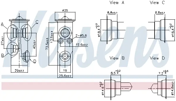 Expansionsventil, Klimaanlage NISSENS 999283