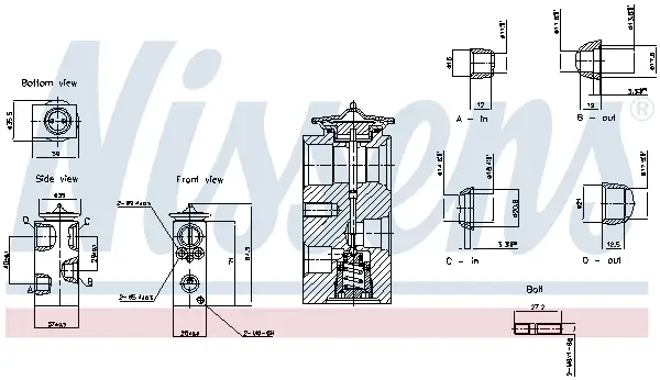 Expansionsventil, Klimaanlage NISSENS 999460