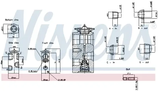 Expansionsventil, Klimaanlage NISSENS 999460 Bild Expansionsventil, Klimaanlage NISSENS 999460